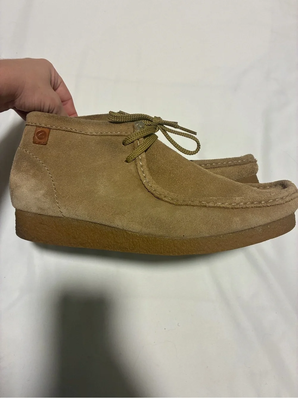 Men's Suede Clarks Boots - Tan Brown Suede Loafers